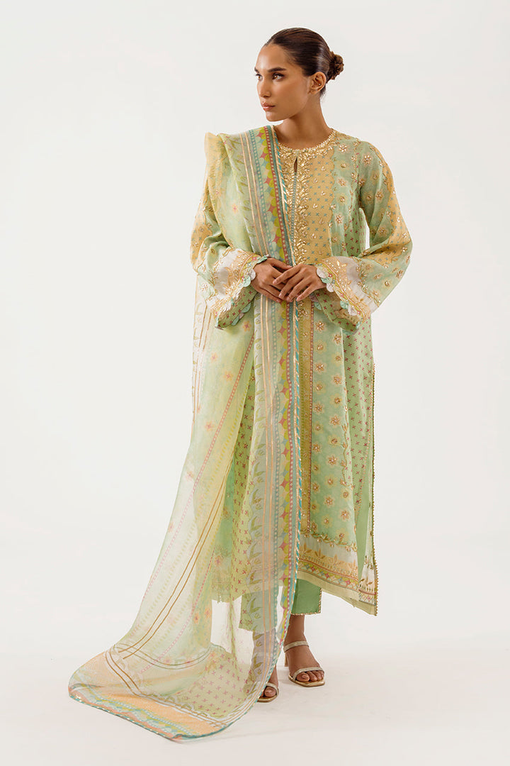 afsheen-c-Luxe Pret-Shirt & Dupatta-Khaddi Silk / Organza-Clothing