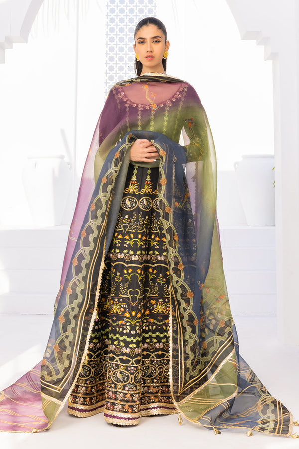 Peshwas & Dupatta-Raw Silk