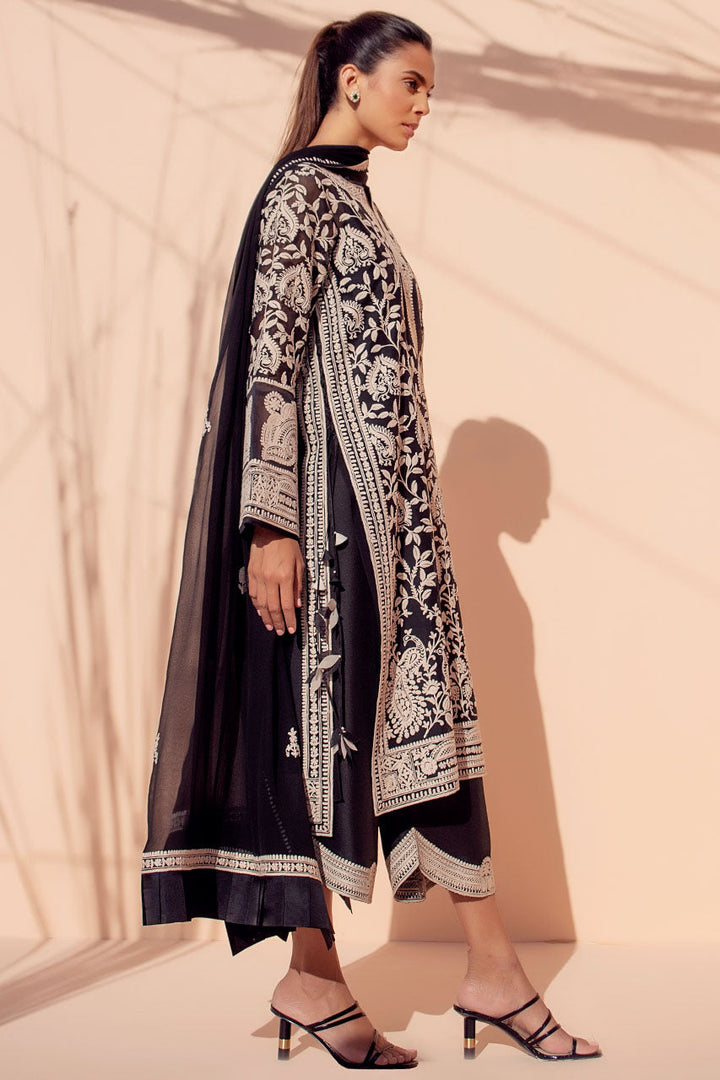 Shirt & Dupatta-Organza,Chiffon