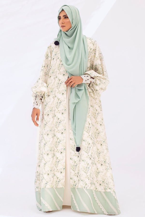 Abaya & Scarf-Raw Silk