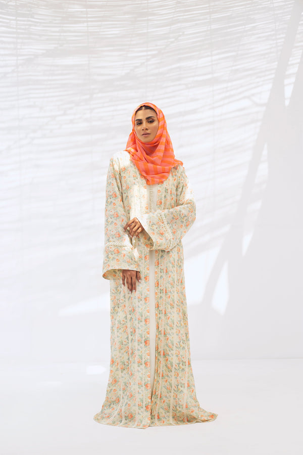 Abaya & Scarf-Raw Silk