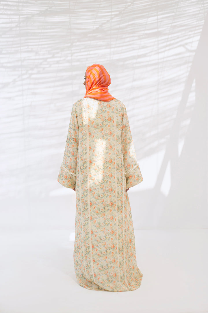 Abaya & Scarf-Raw Silk