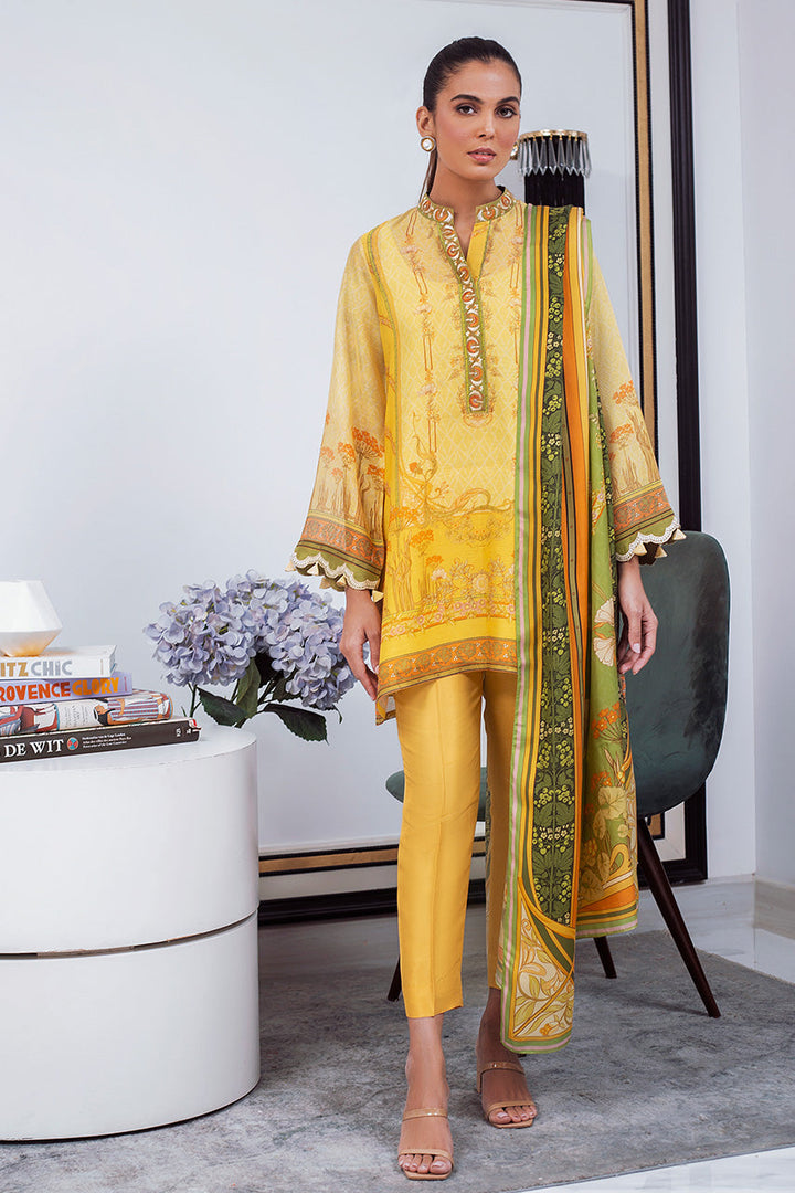 Shirt & Dupatta-Cotton Net