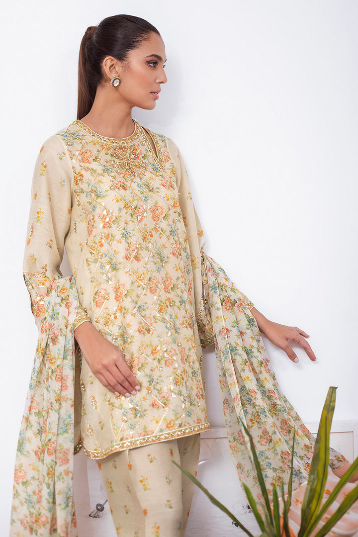 Kurta & Dupatta-Khaddi Silk