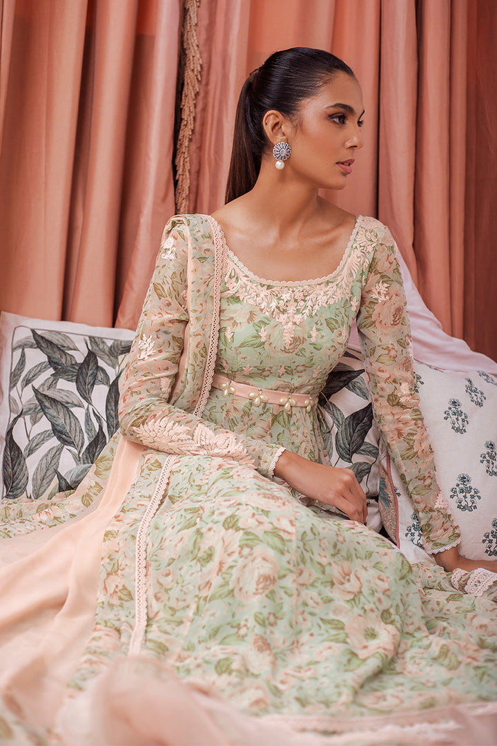 Peshwas & Dupatta-Georgette