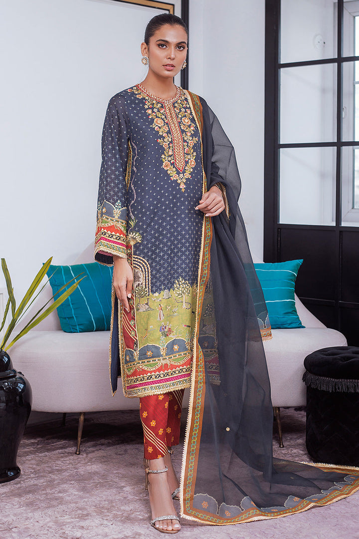 Kurta & Dupatta-Khaddi Silk