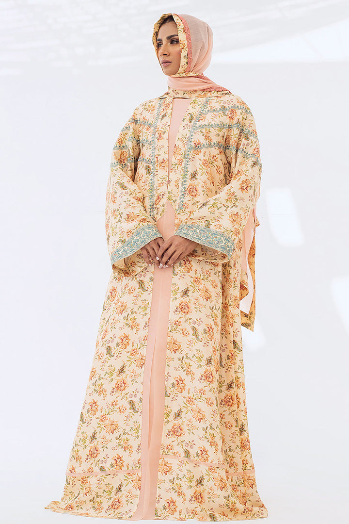 Abaya & Scarf-Raw Silk