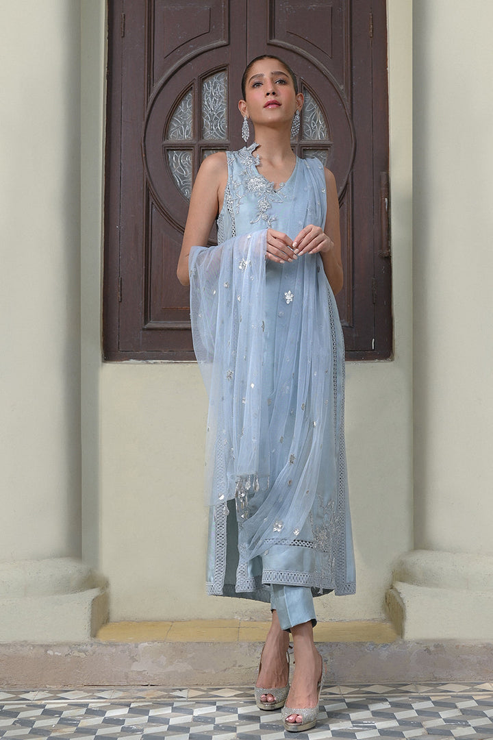 Shirt And Dupatta Drape-Silk