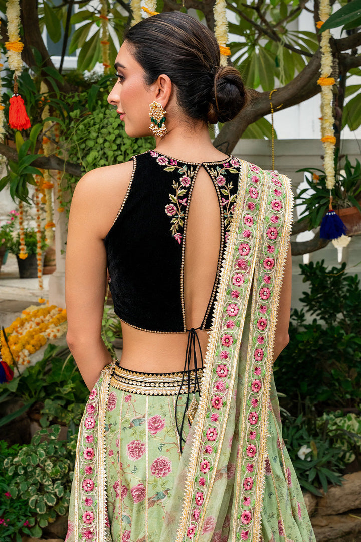 Choli, lehnga & Dupatta-Khaddi Silk