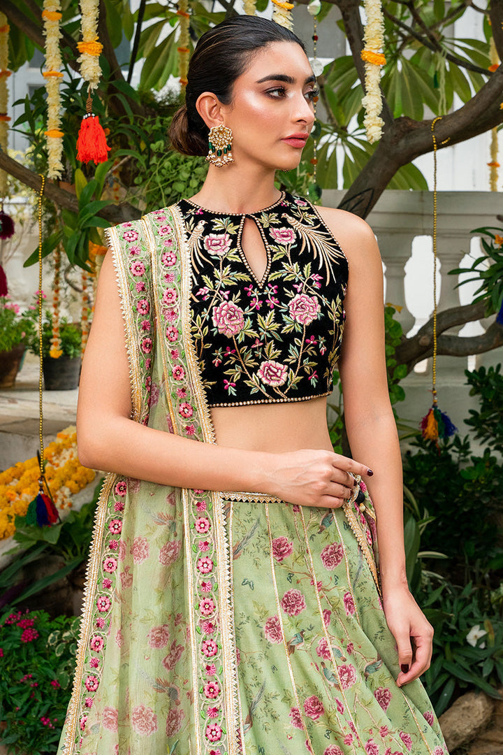 Choli, lehnga & Dupatta-Khaddi Silk