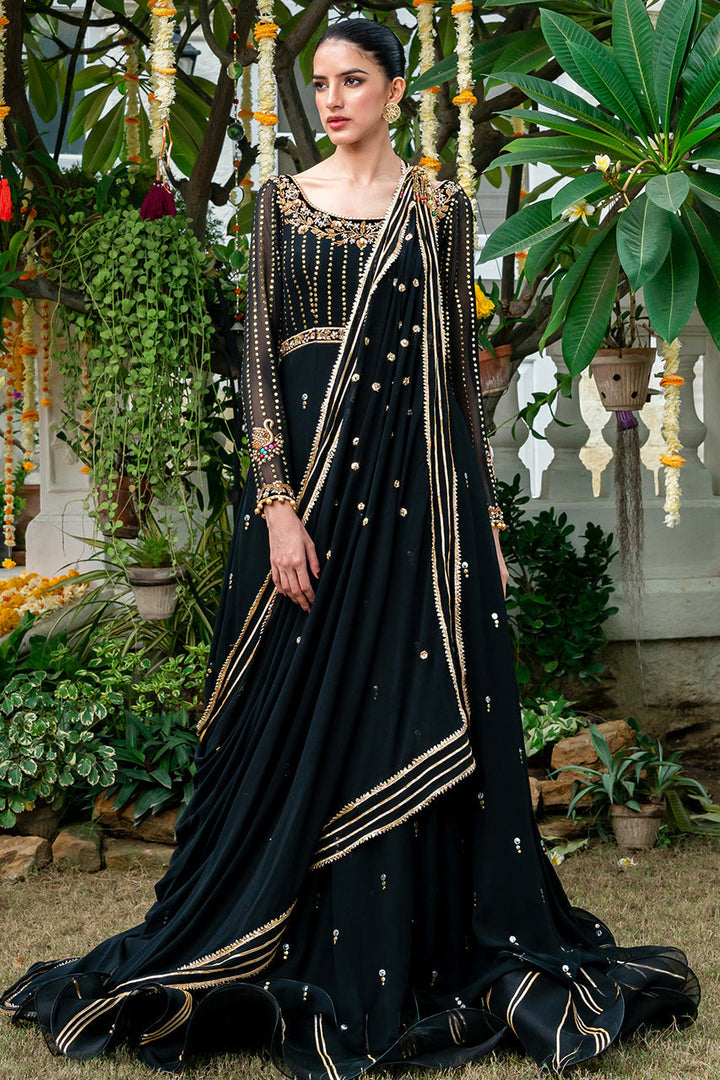 Peshwas & Dupatta-Georgette