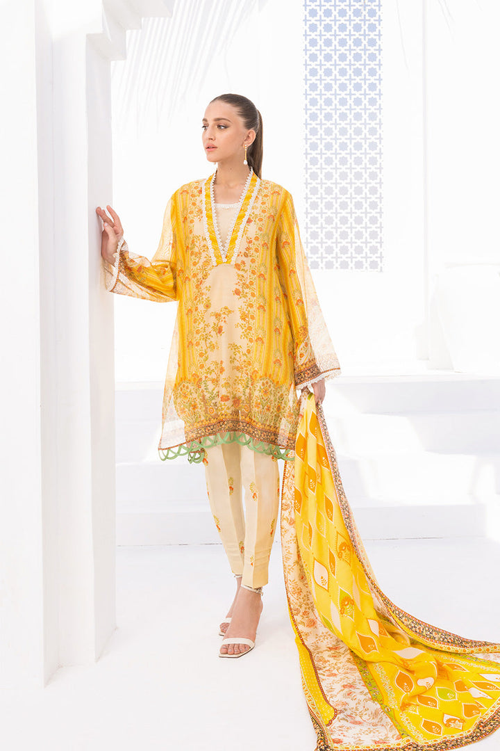 Kurta & Dupatta-Cotton Net