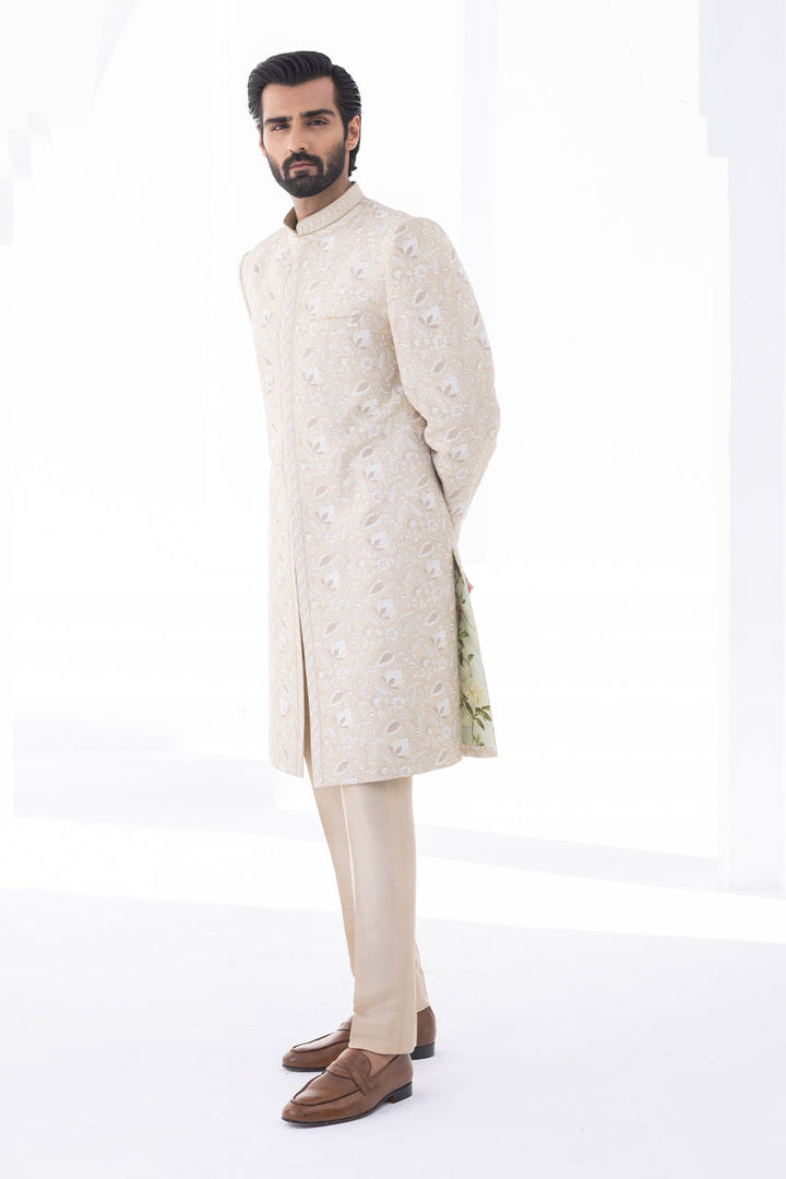 Sherwani & Trouser-Self Jamawar