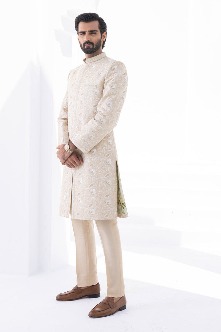 Sherwani & Trouser-Self Jamawar