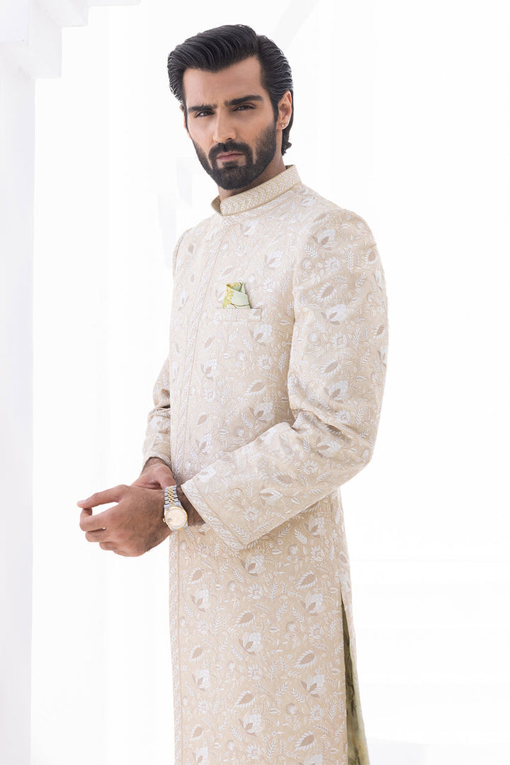 Sherwani & Trouser-Self Jamawar