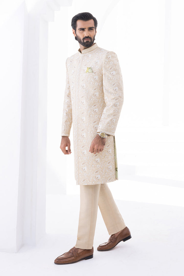 Sherwani & Trouser-Self Jamawar