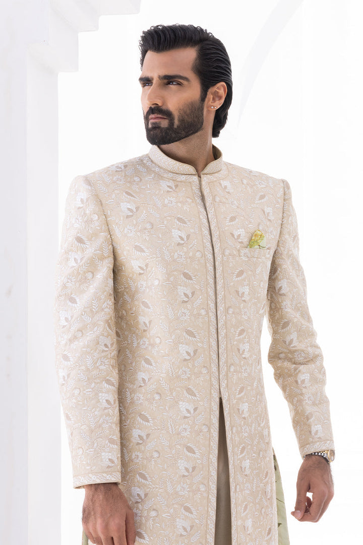 Sherwani & Trouser-Self Jamawar