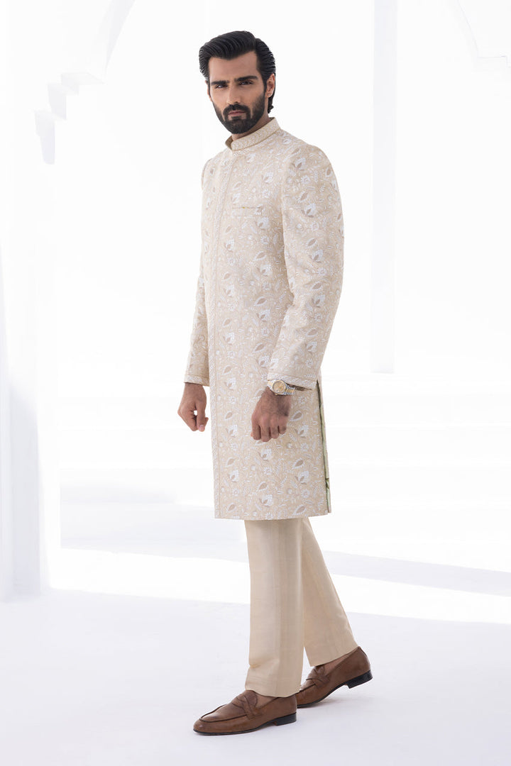 Sherwani & Trouser-Self Jamawar