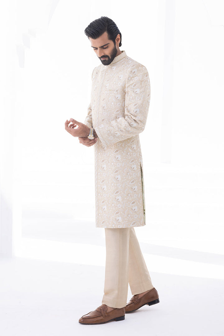 Sherwani & Trouser-Self Jamawar