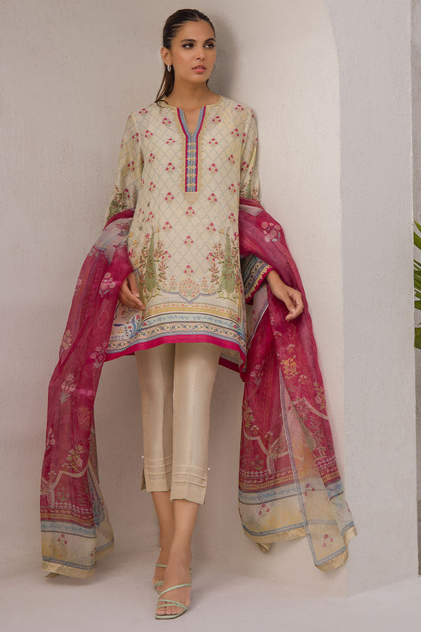 Shirt & Dupatta-Khaddi Silk