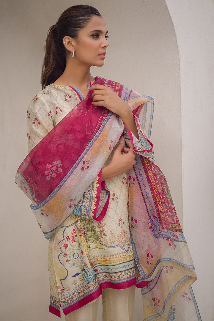 Shirt & Dupatta-Khaddi Silk