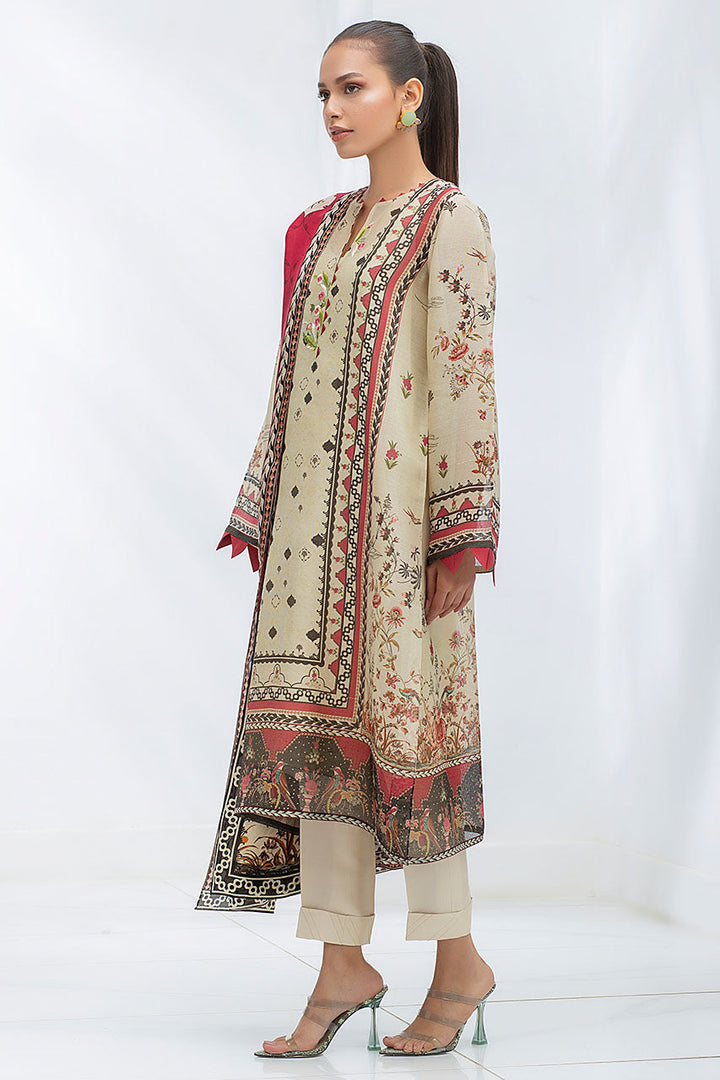 Shirt & Dupatta-Cotton Net, Silk