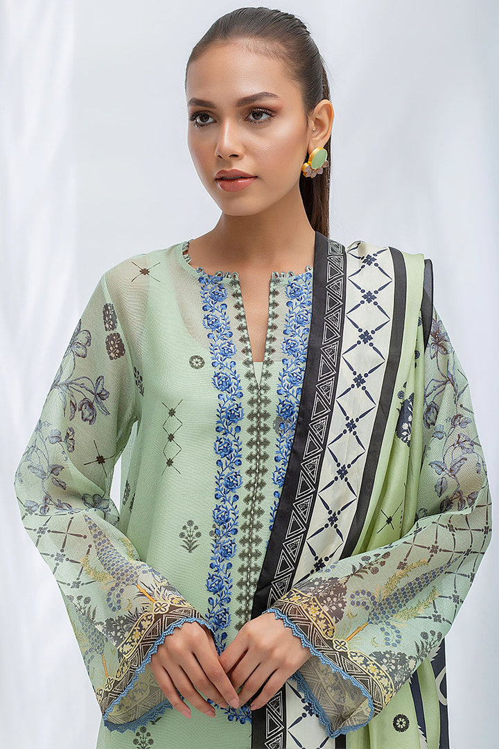 Kurta & Dupatta-Cotton Net