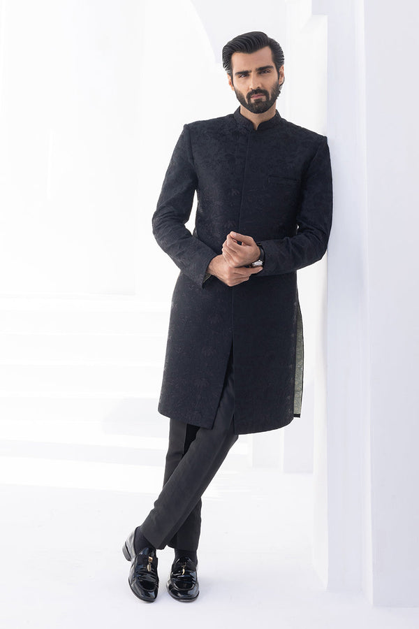 Sherwani & Trouser-Raw Silk