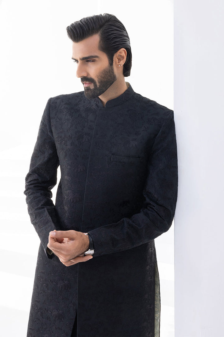 Sherwani & Trouser-Raw Silk