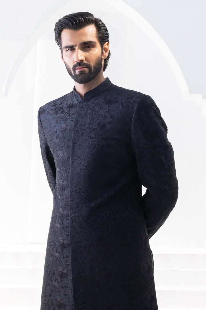 Sherwani & Trouser-Raw Silk