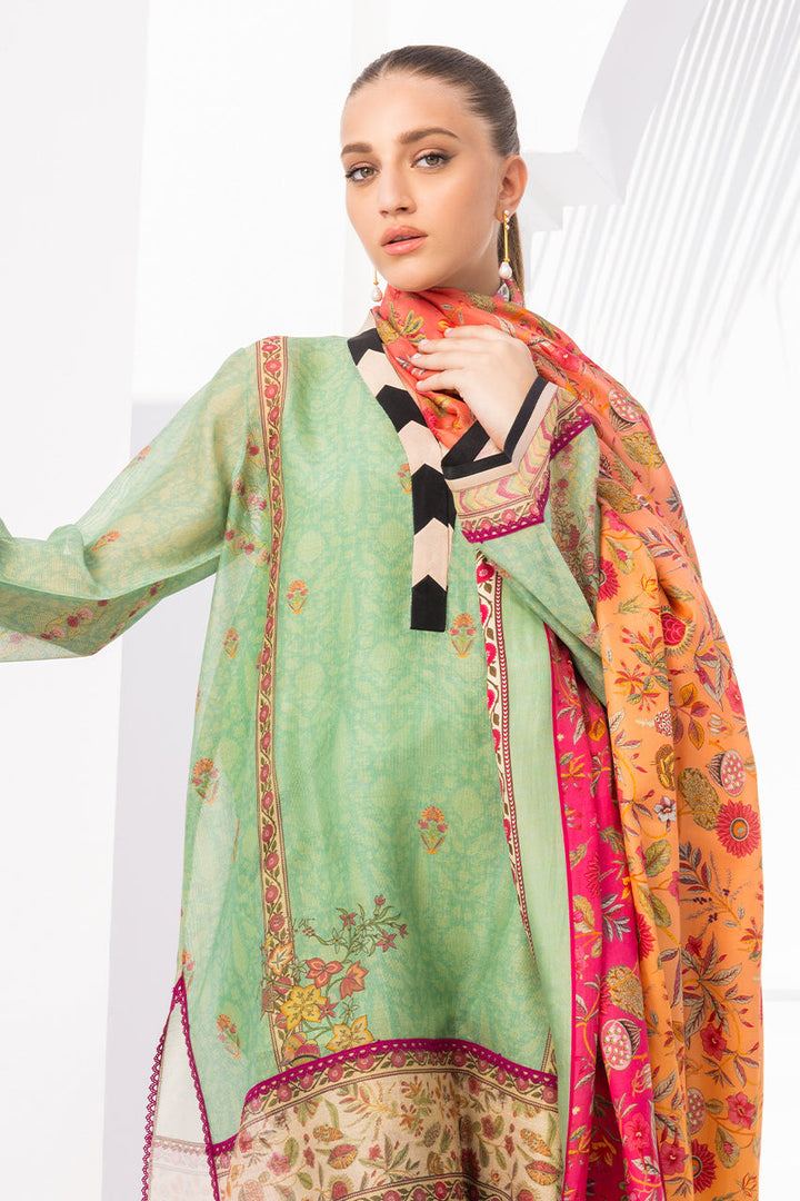 Kurta & Dupatta-Cotton Net