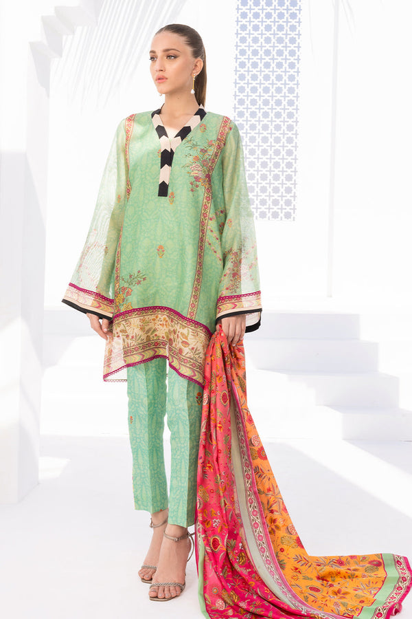 Kurta & Dupatta-Cotton Net