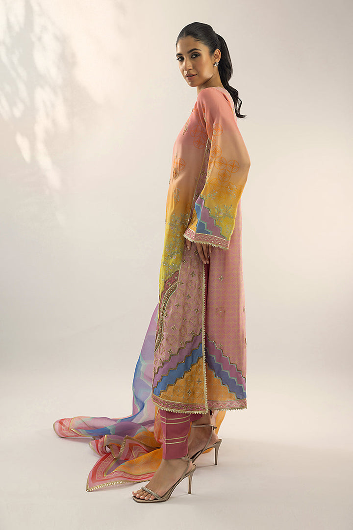 Kurta & Dupatta-Khaddi Silk