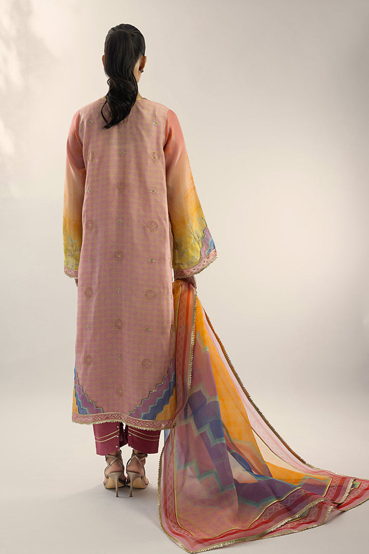 Kurta & Dupatta-Khaddi Silk