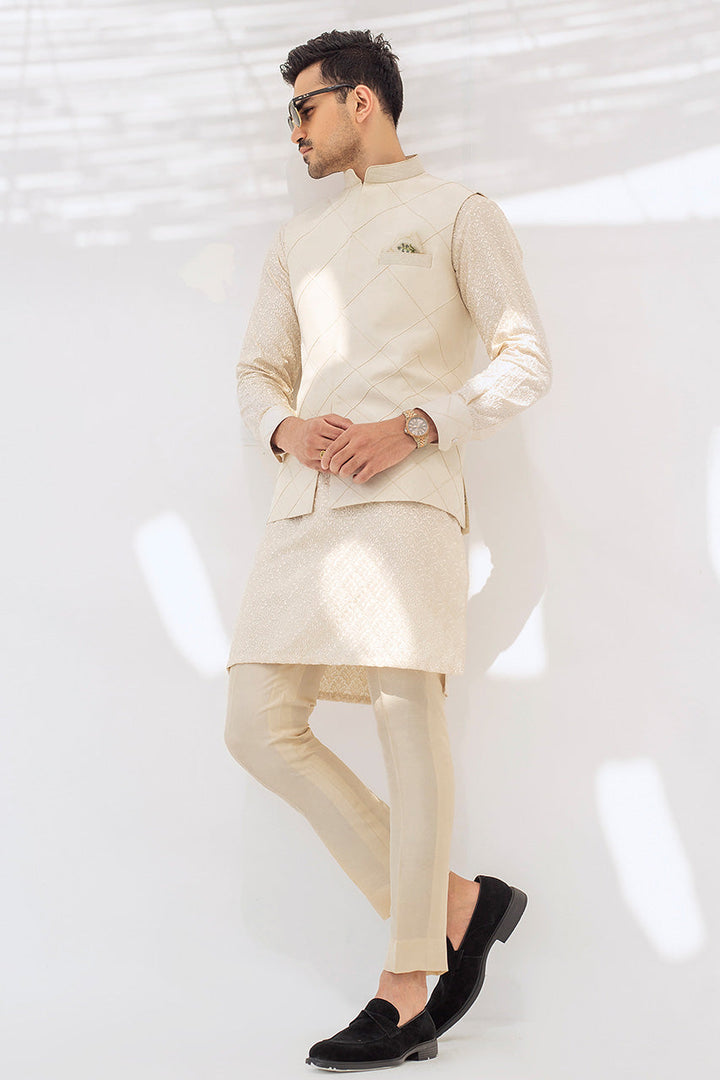 Kurta & Trousers-Raw Silk