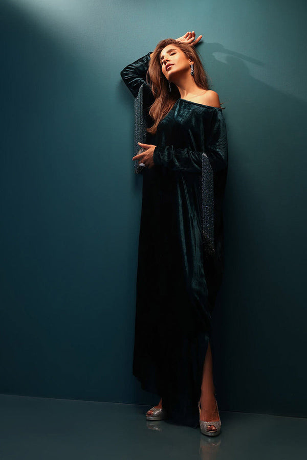 Deep Teal Kaftan