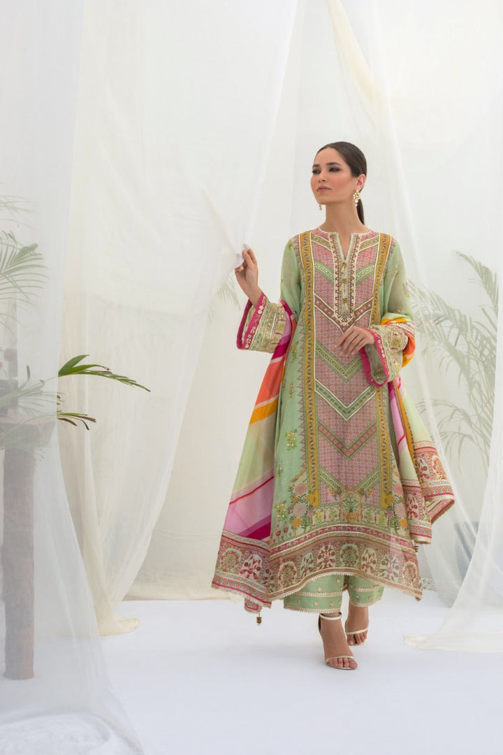 Kurta & Dupatta-Cotton Net