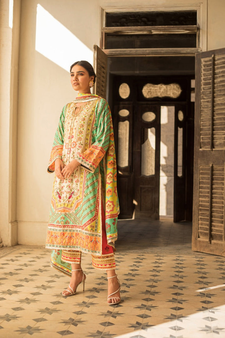 Kurta & Dupatta-Raw Silk