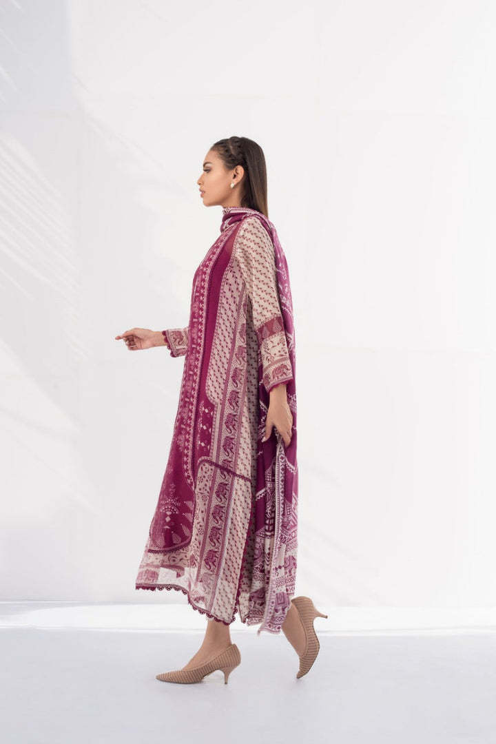 Shirt & Dupatta-Cotton Net