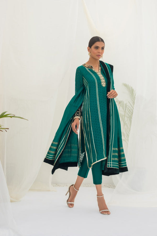 Kurta & Dupatta-Cotton Net