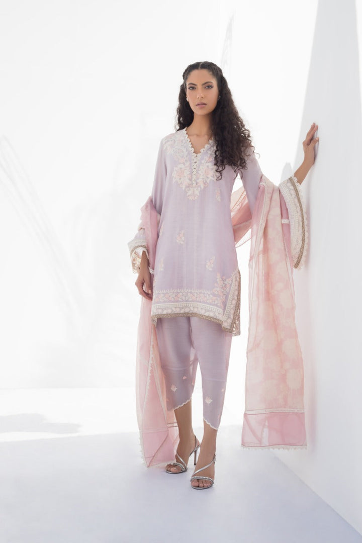 Kurta & Dupatta-Khaddi Silk