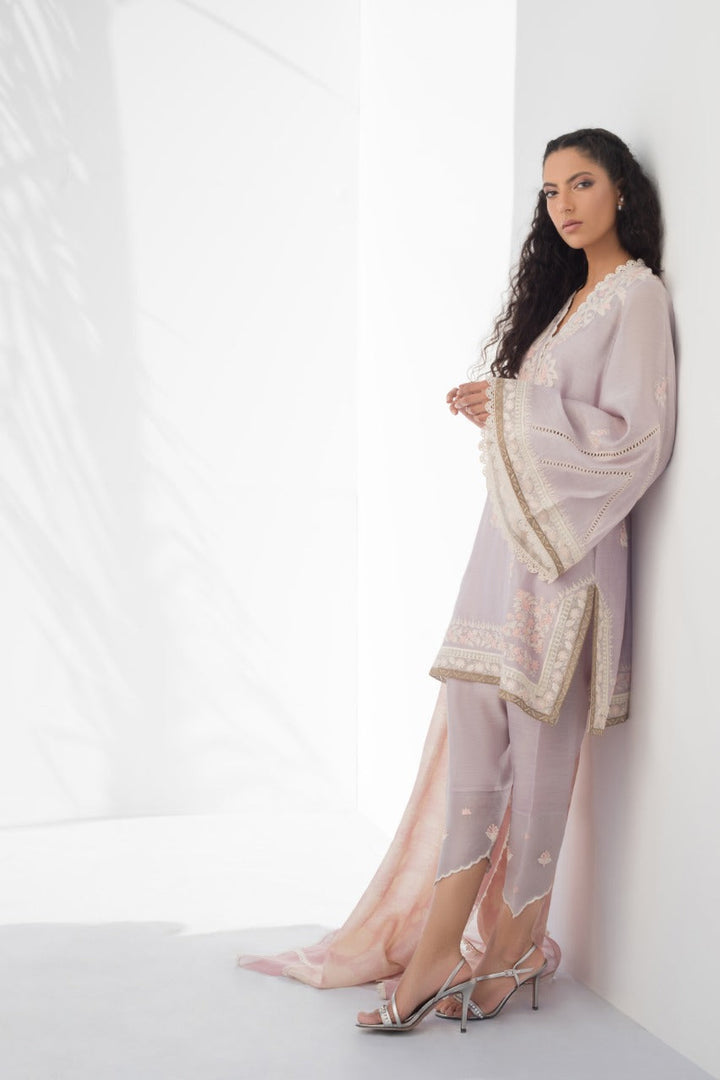 Kurta & Dupatta-Khaddi Silk