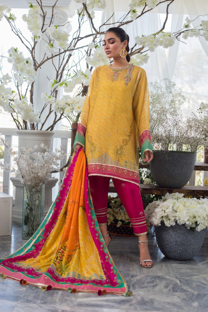 Kurta & Dupatta-Cotton Net