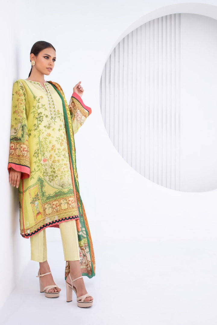 Kurta & Dupatta-Cotton Net