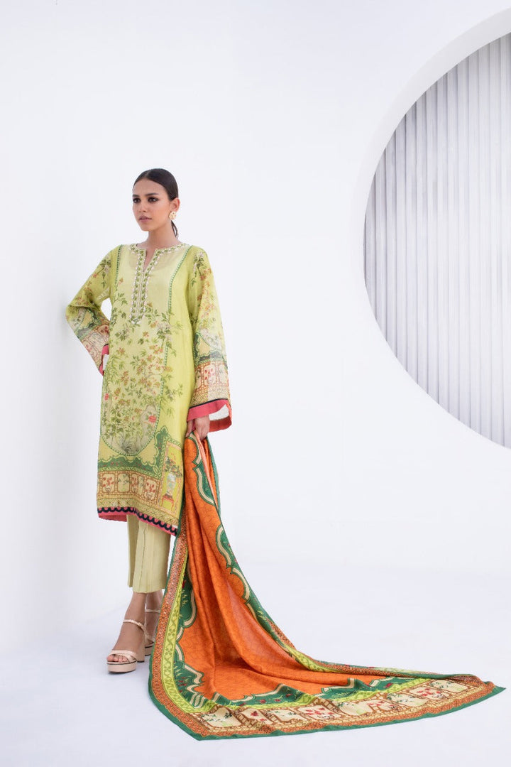 Kurta & Dupatta-Cotton Net