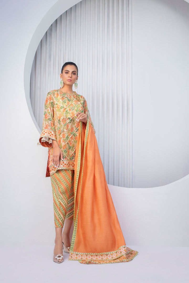 Kurta & Shalwar-Cotton Net