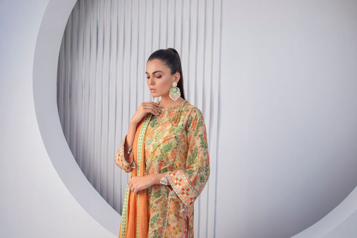 Kurta & Shalwar-Cotton Net