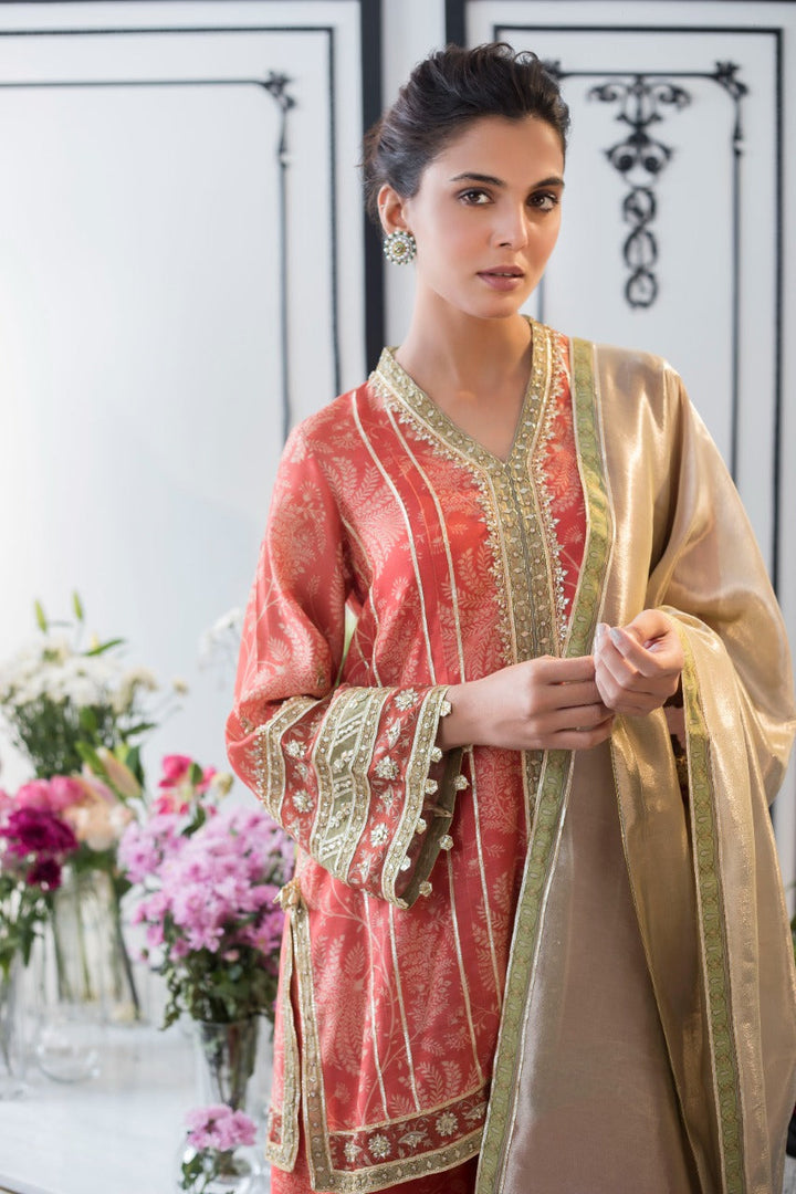 Shirt & Dupatta-Khaddi Silk