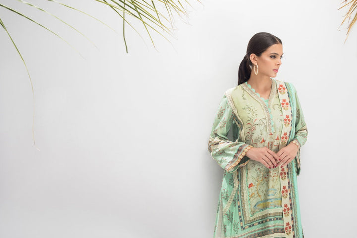 Kurta & Dupatta-Cotton Net