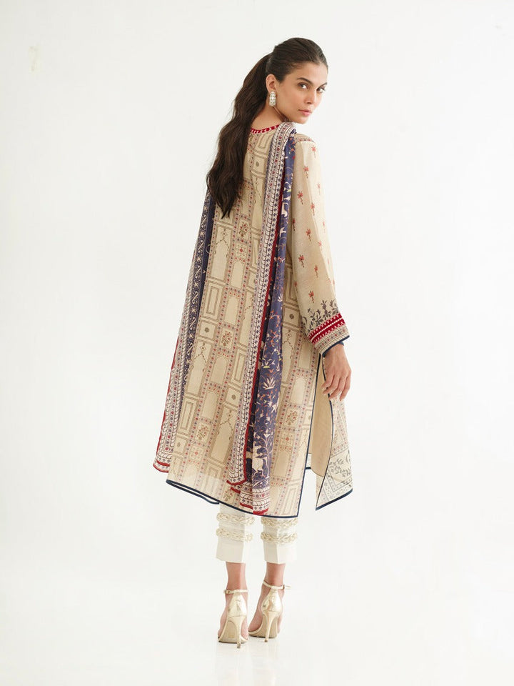 Shirt & Dupatta-Cotton Net